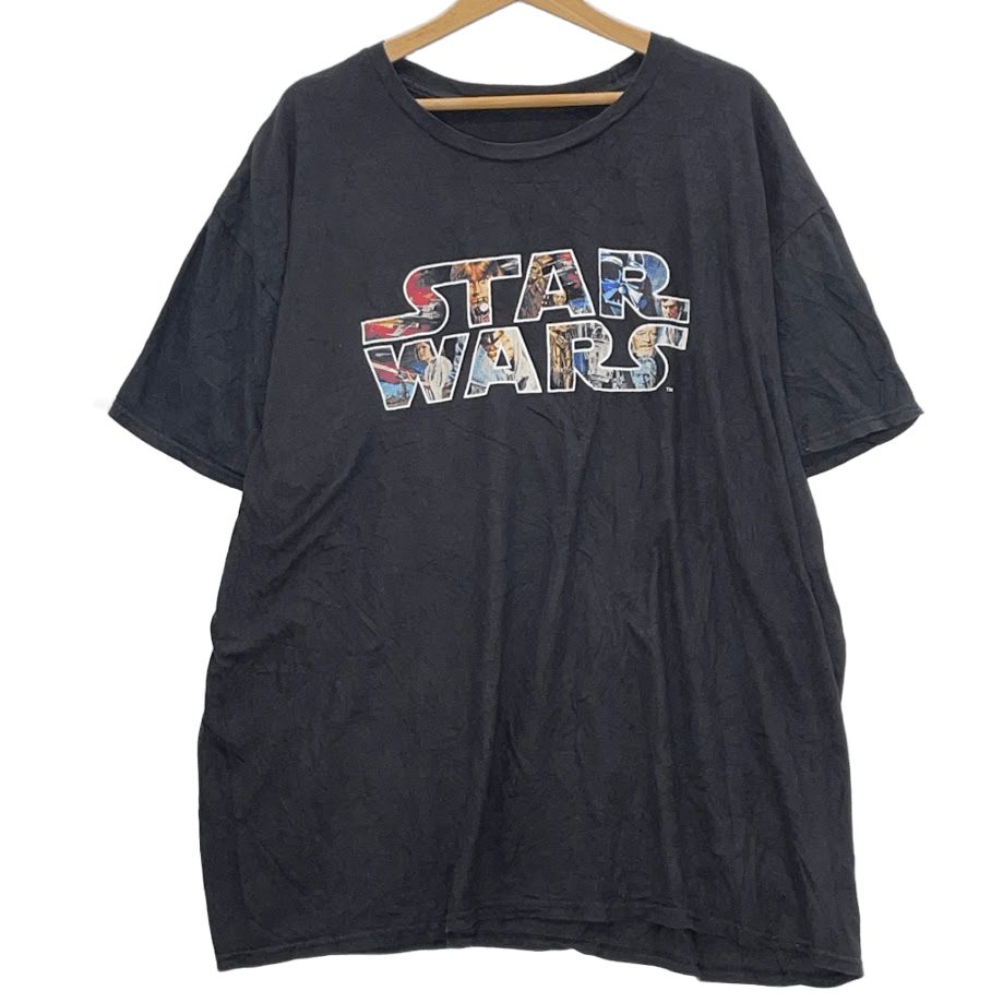 スターウォーズ オーバーサイズTシャツ 黒 ムービーTシャツ スターウォーズ tシャツ Tシャツ ダースベイダー 最後の戦い