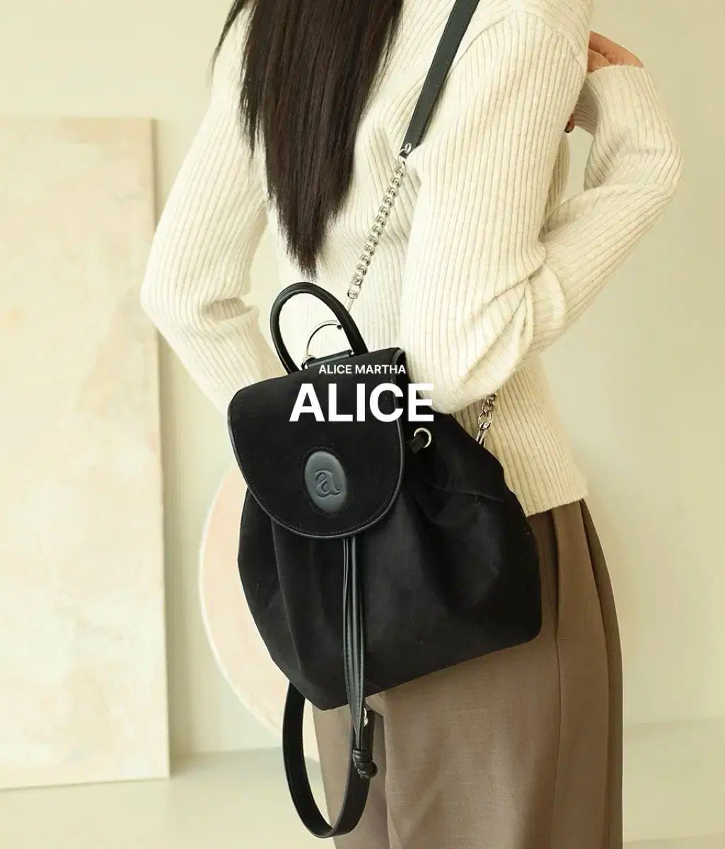 ALICE MARTHA アリスマーサ ベニー スエード ブラック