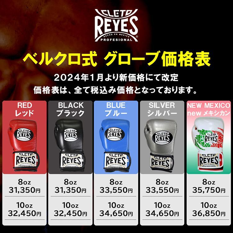 REYES レイジェス ボクシング グローブ 【シルバー 8オンス