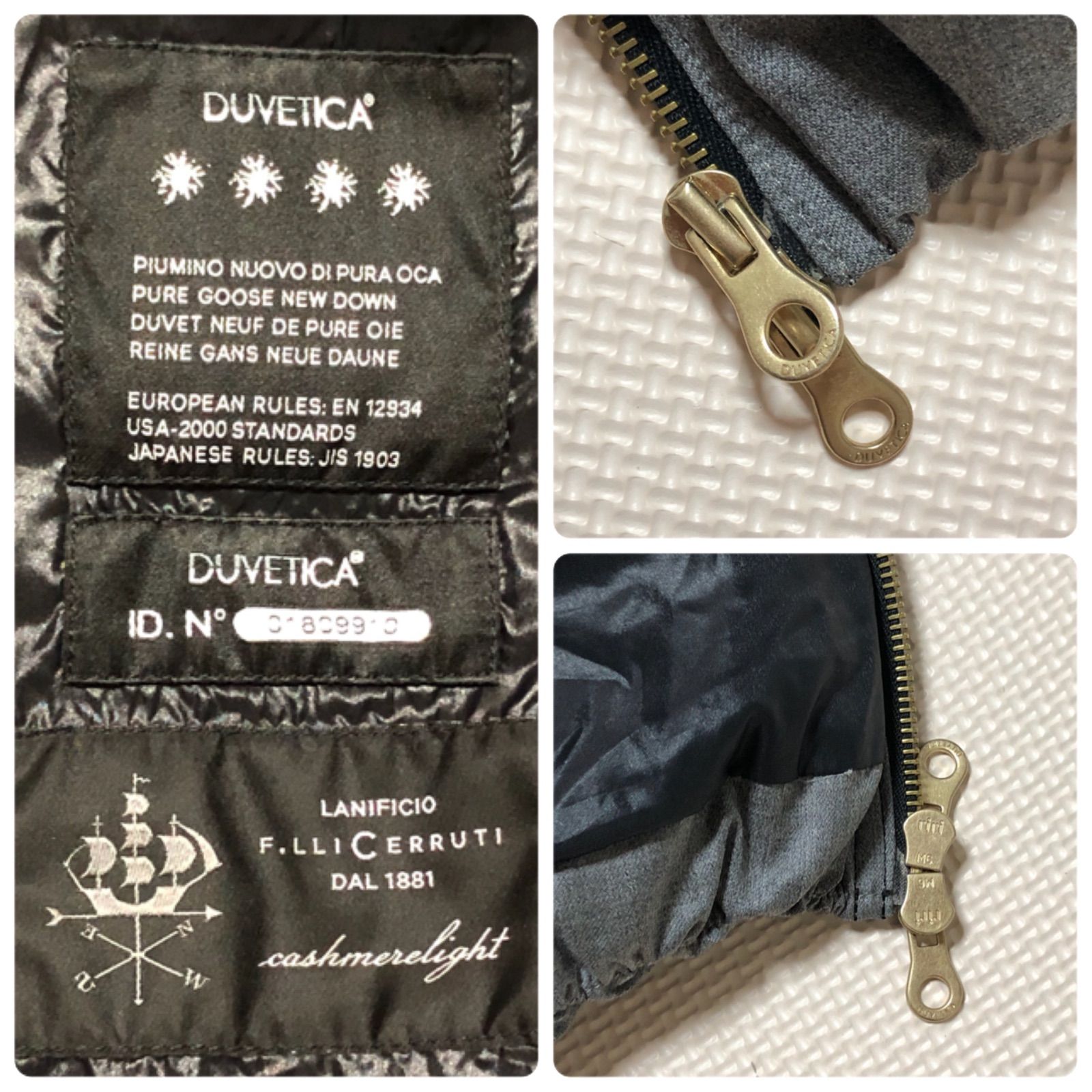 □希少カシミヤ混□DUVETICA デュベティカ LANIFICIO F.LLI.CERRUTI