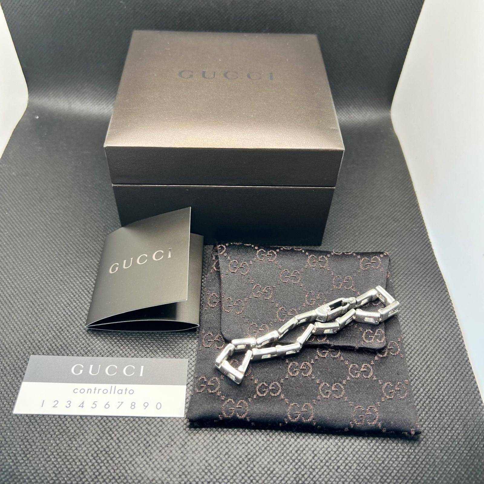 グッチ オープン スクエア バングル 箱付き おまとめ専用✴︎GUCCI グッチ Gスクエア オープンスクエア