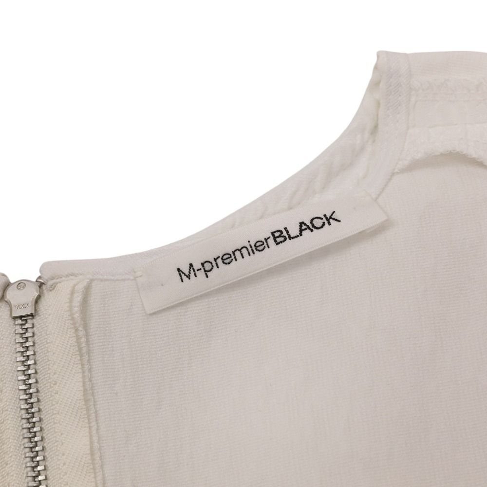 エムプルミエブラック　ジャガードタックペプラムブラウス ジャガードタックペプラムブラウス [C6962] - レディース