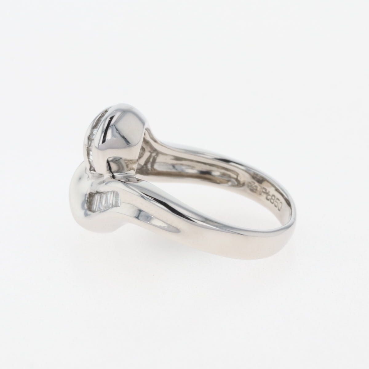 メレダイヤ デザインリング 約11号 Pt850 メレダイヤ デザインリング