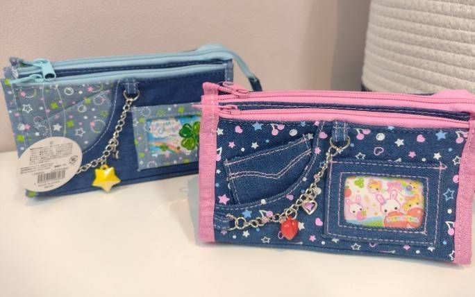 新品】【平成レトロ】女児 三角デニムペンケース ブルー - メルカリ