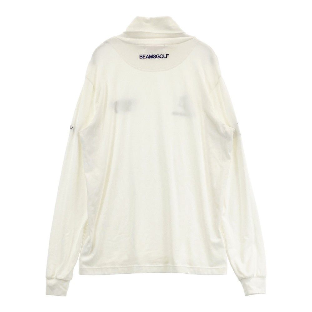 サイズ：XL BEAMS GOLF ビームスゴルフ  起毛 タートルネック 長袖Tシャツ  ホワイト系 [240101415936] ゴルフウェア メンズ ストスト サイズ：XL BEAMS GOLF ビームスゴルフ タートルネック長袖T