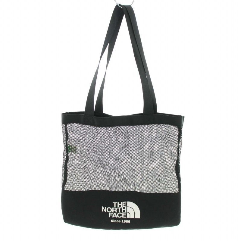 ザノースフェイス THE NORTH FACE オールメッシュショルダーバッグ ALL MESH SHOULDER BAG トートバッグ ロゴプリント  ナイロン 黒 ブラック NN2PN12J /YT