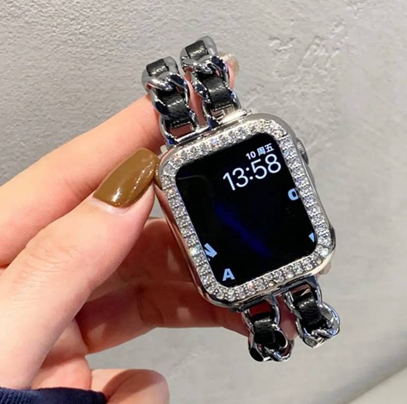 45mm ブラックゴールド アップルウォッチ カバー キラキラ ケース