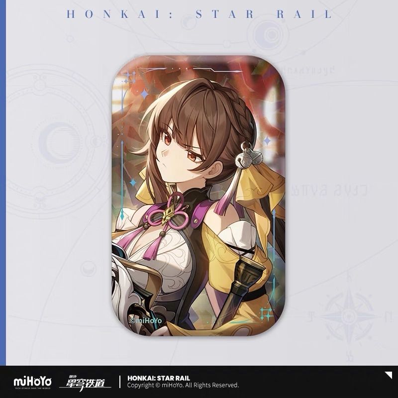 崩壊スターレイル　彦卿　缶バッジ 崩壊：スターレイル パムの展示館シリーズ スクエア缶バッチ 彦