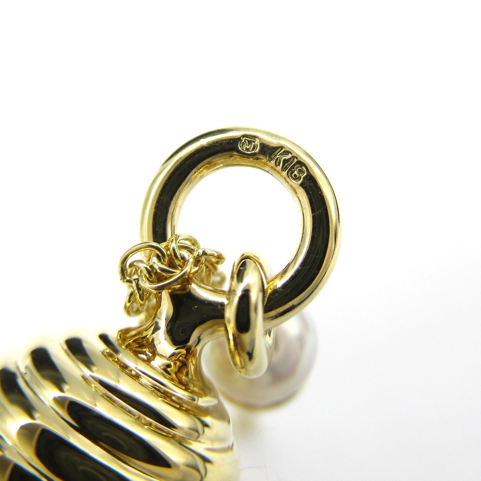 ミキモト MIKIMOTO ネックレス シトリン ネックレス 首回37.5/40㎝ K18  