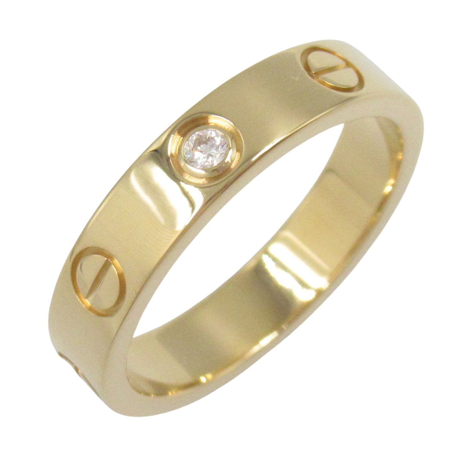 カルティエ CARTIER リング 指輪 ミニラブリング 1PD K18 イエローゴールド ダイヤモンド ミニラブリング 1PD レディース Used A