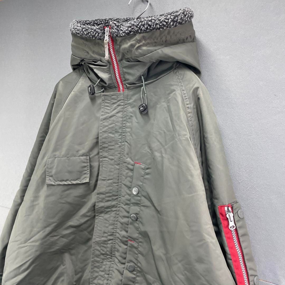 QUIKSILVER N-3B ミリタリージャケットコート M フェードグリーン