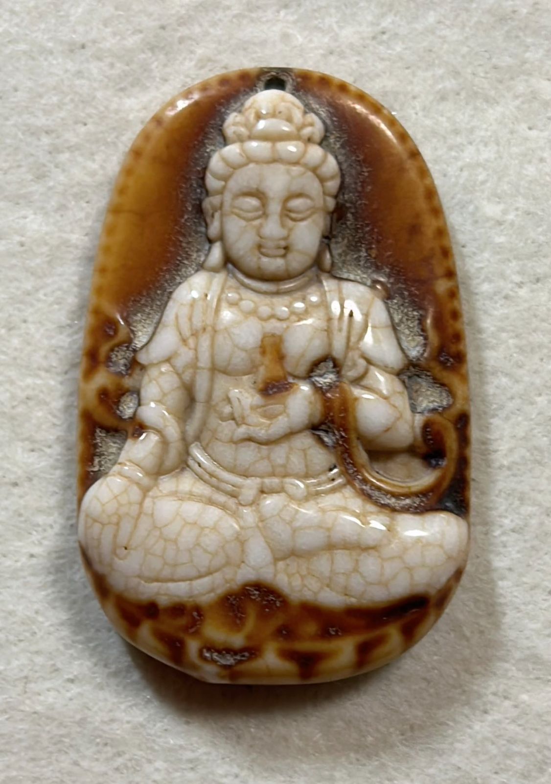 上肯古紅天珠‼️西蔵老礦紅玉髄古財神、古虎牙三眼天珠ブレスレット