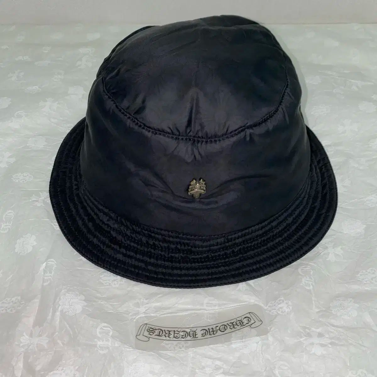 M Chrome Hearts クロムハーツ ダガー ナイロン バケット ハット バケットハット ブラック