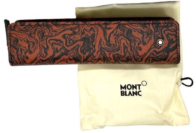 未使用 新古品 MONTBLANC モンブラン ラウンドジップ ペンケース