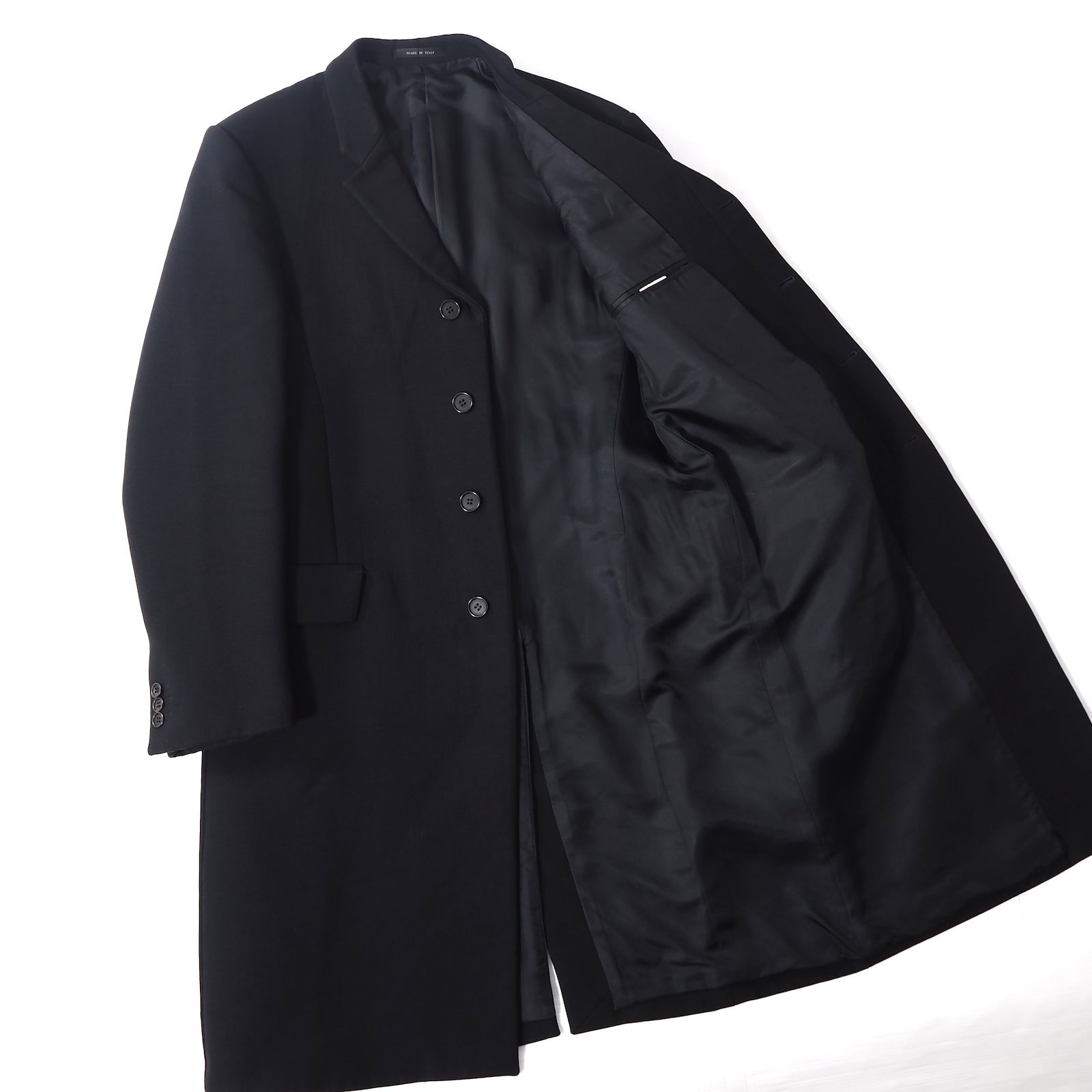美品 エンポリオアルマーニ チェスターコート ロングコート ヴァージンウール ◎エンポリオアルマーニ EMPORIO ARMANI ヴァージンウール