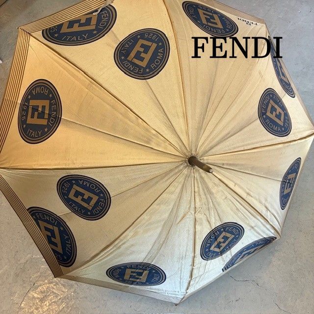 フェンディ FENDI FF柄 アンブレラ 雨傘 【露先（先端金具）一つ