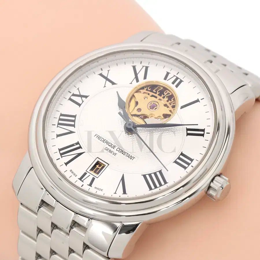 2025限定 BIGセール！ FREDERIQUECONSTANT フレデリックコンスタント ハートビート ムーンフェイズ 時計 スチールウォッチ FC315 翌日配送可能も多数！