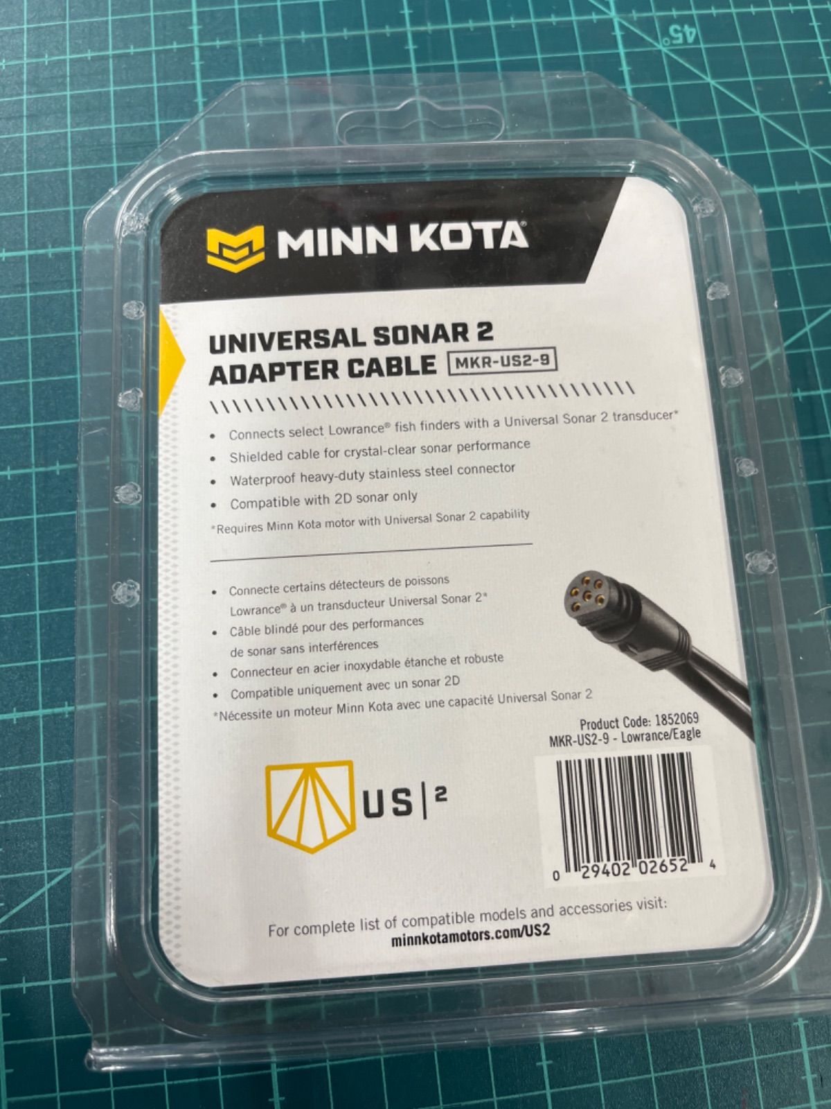 ミンコタ MINN KOTA ユニバーサル ソナー2 アダプター ケーブル MKR-US2-9
