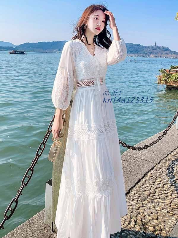 白ワンピース ハワイアン