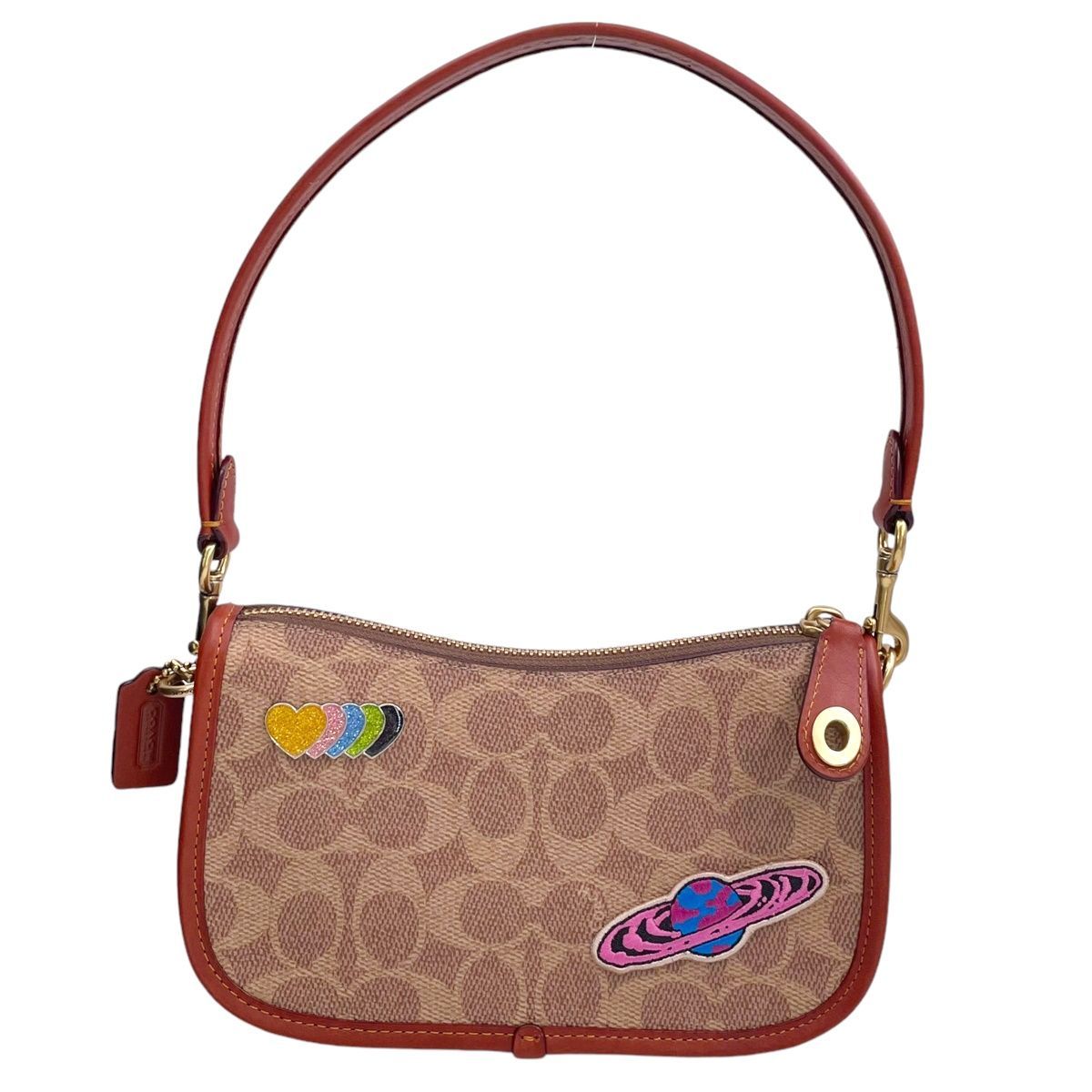 中古】 COACH コーチ コズミック コーチ スウィンガー 20 ハンドバッグ 