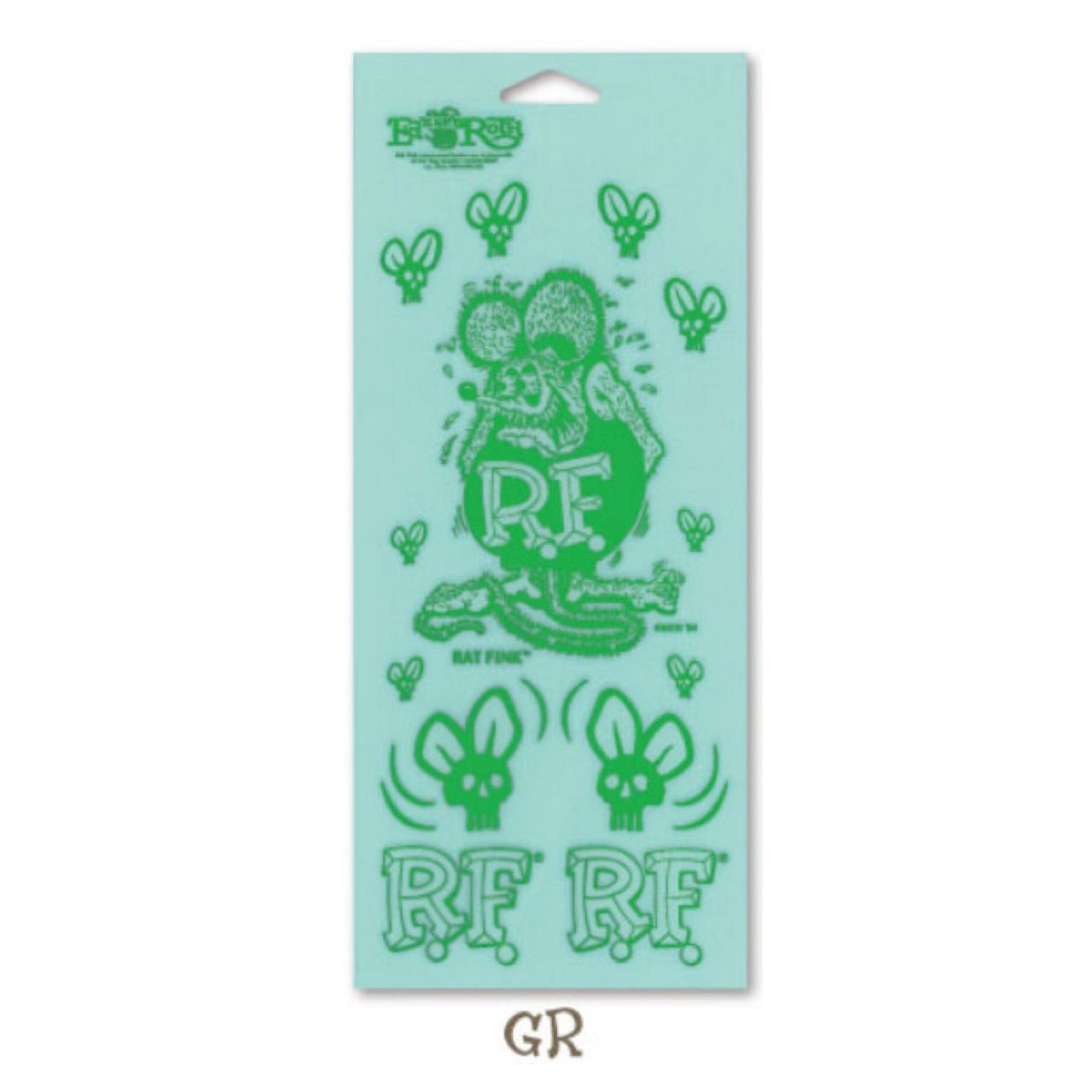 ラットフィンク　スカルフライ　ratting skull fly エドロス 新品 🇺🇸 Rat Fink SKULL FLY DECAL ラットフィンク スカル フライ