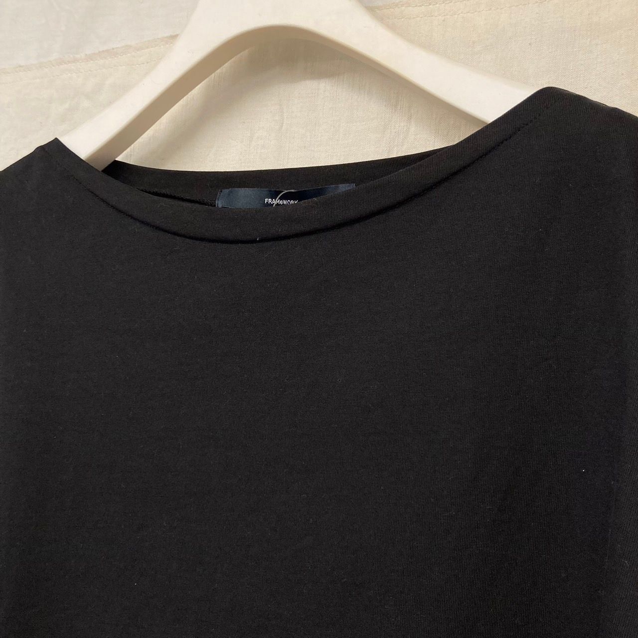 □FRAMeWORK カットソー 23070220713030 ボートネックロンtee
