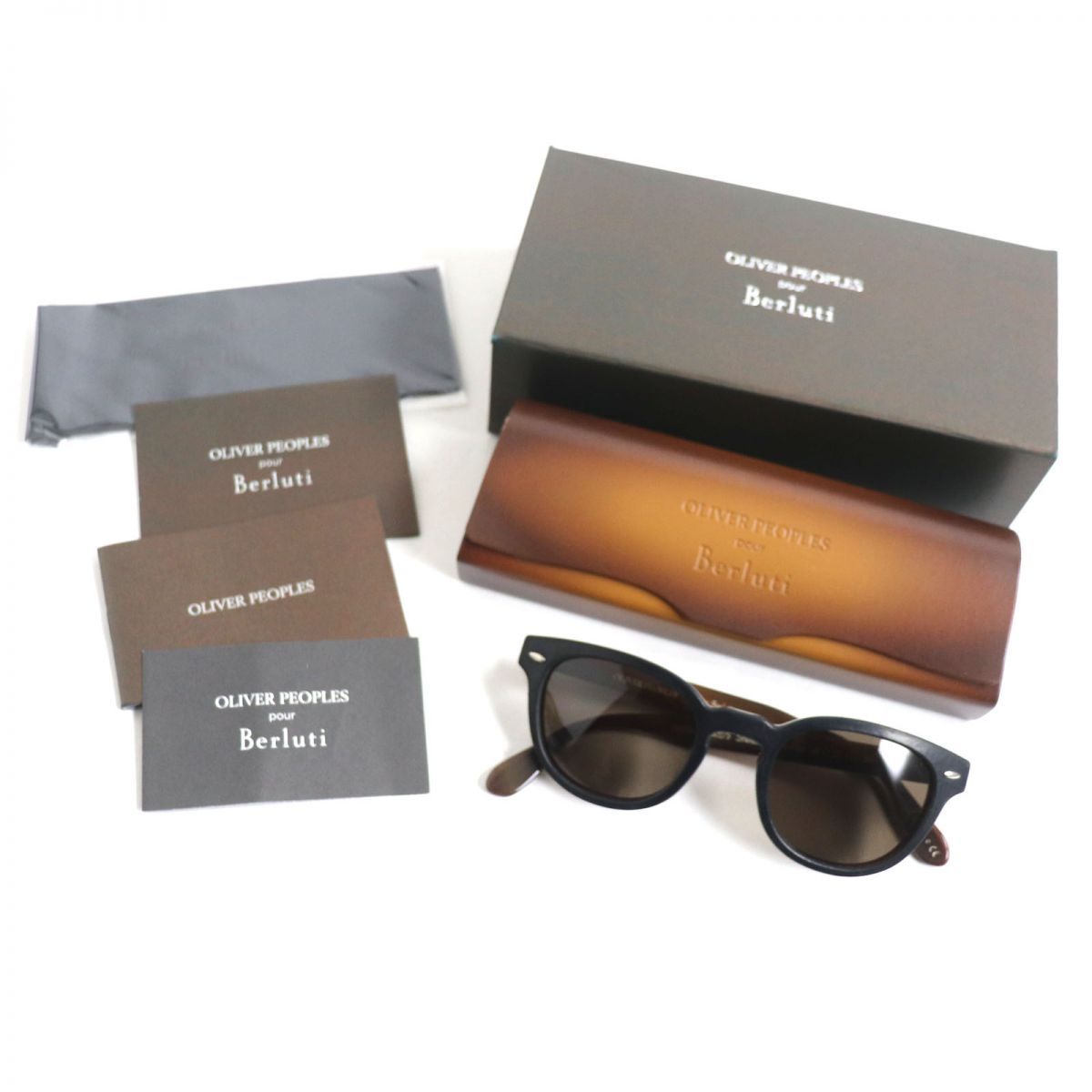 美品▽オリバーピープルズ×ベルルッティ OV5036QF Sheldrake Leather 