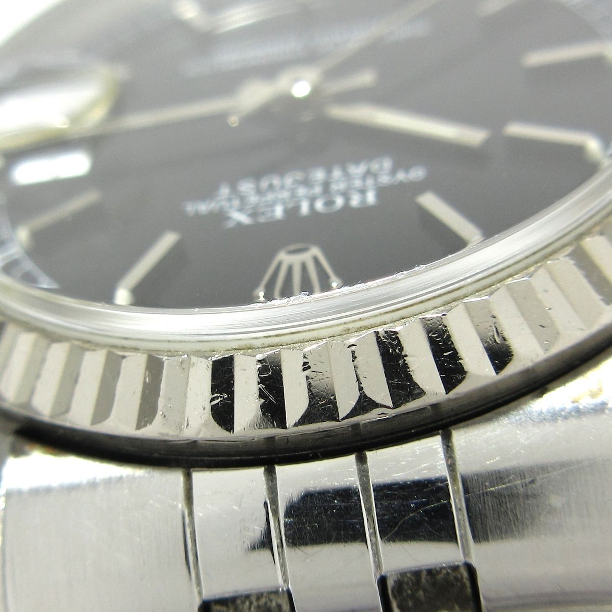 ROLEX(ロレックス) 腕時計 デイトジャスト 68274 レディース SS×K18WG/18コマ 黒