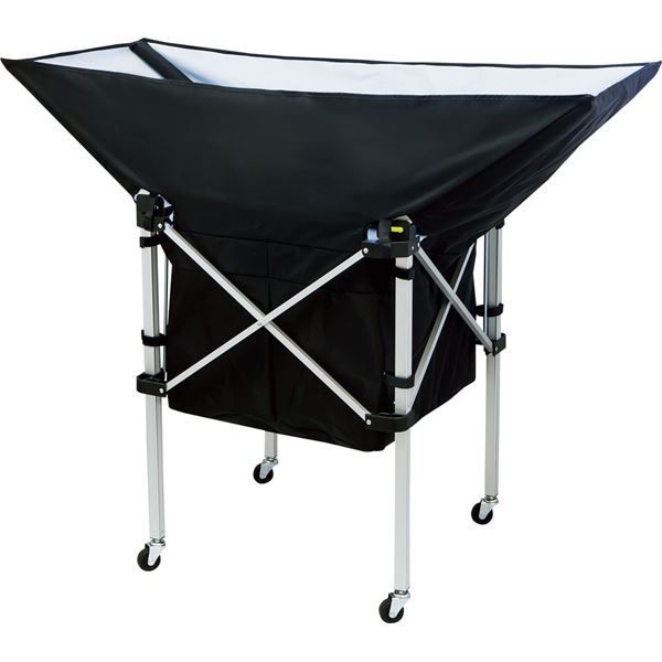 MIKASA ミカサ フレーム 幕体 キャリーケース3点セット 携帯用折り畳み式ボールカゴ 舟型 ブラック ACBC210BK