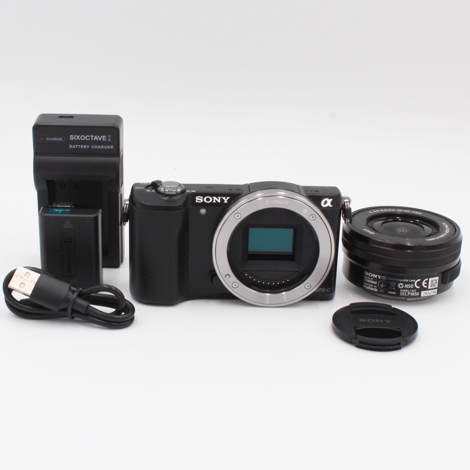 ショット数【306枚】社外充電器付属□ほぼ新品□ SONY α5000 ILCE 