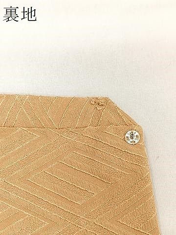 平和屋着物＃道行コート 天井地紋 洒落柿色 大丸扱い 正絹 逸品 CAAV5628id