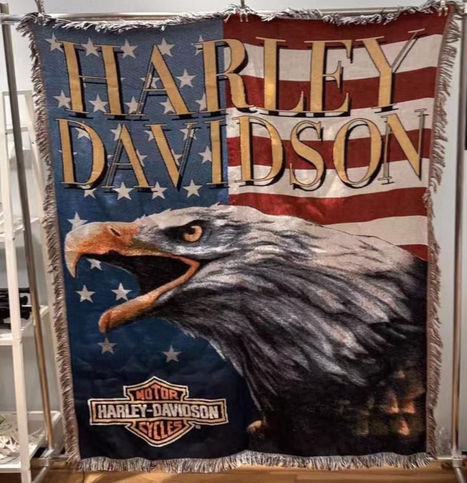 HARLEY-DAVIDSON ラグ タペストリー インテリア 背景 バイク ハーレー
