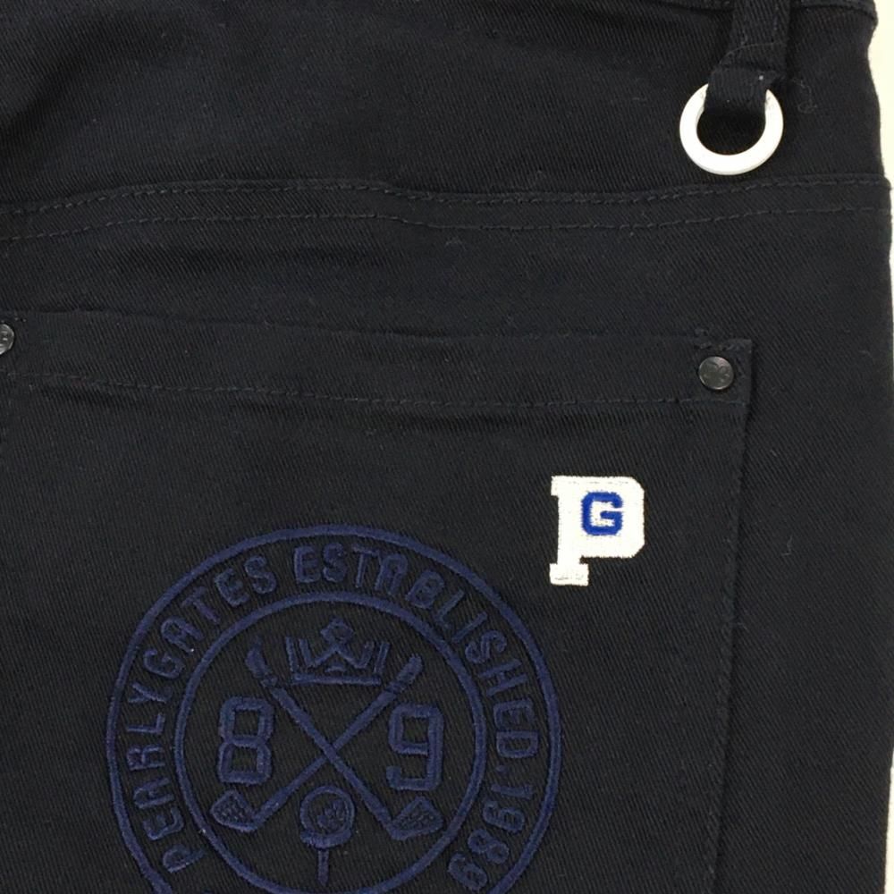 パーリーゲイツ パンツ ネイビー ロゴ刺しゅう 内腿毛羽立ち メンズ 6 ゴルフウェア PEARLY GATES
