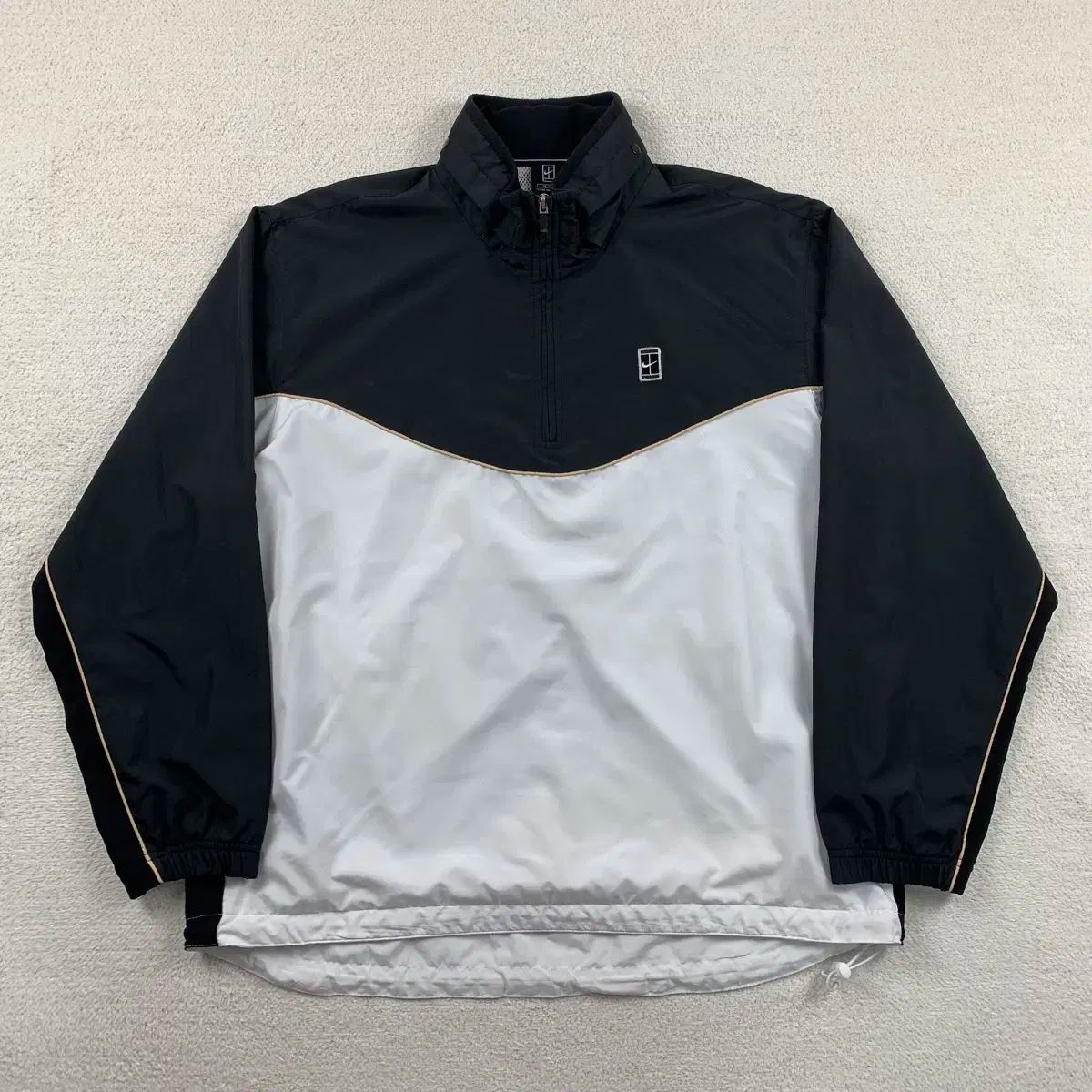 00s NIKE ナイキ コート 刺繍ロゴ テニス ウィンドブレーカー Anorak アノラック