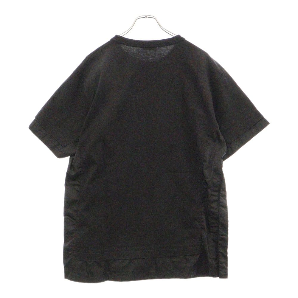 DIOR (ディオール) 21AW ×sacai Docking Over Shirt サカイ ナイロン切り替え ドッキング ロングスリーブ 半袖 Tシャツ カットソー ブラック 213J669A0554 - メルカリ