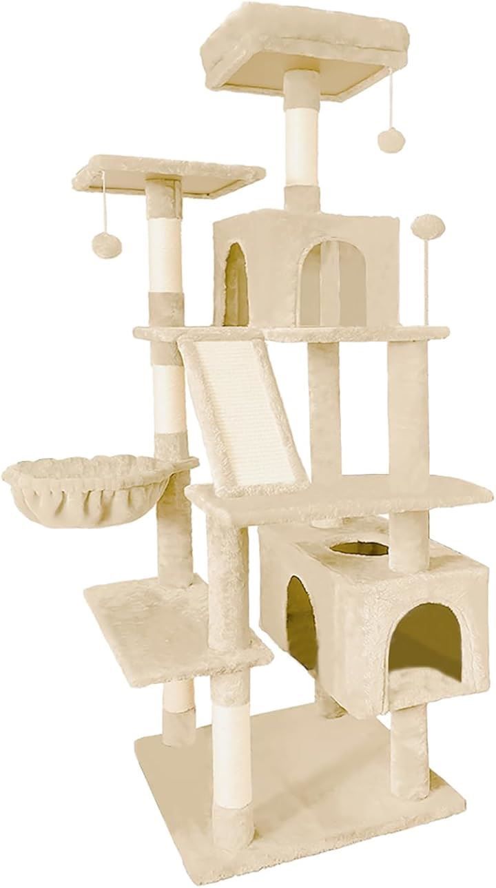 pempet キャットタワー 大型猫用 猫タワー 工場 据え置き ねこ