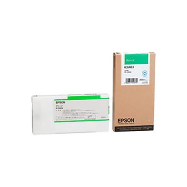 HOT，セール (業務用3セット) 【純正品】 EPSON エプソン インクカートリッジ 【ICGR63 グリーン】 インクカートリッジ・詰め替えインク