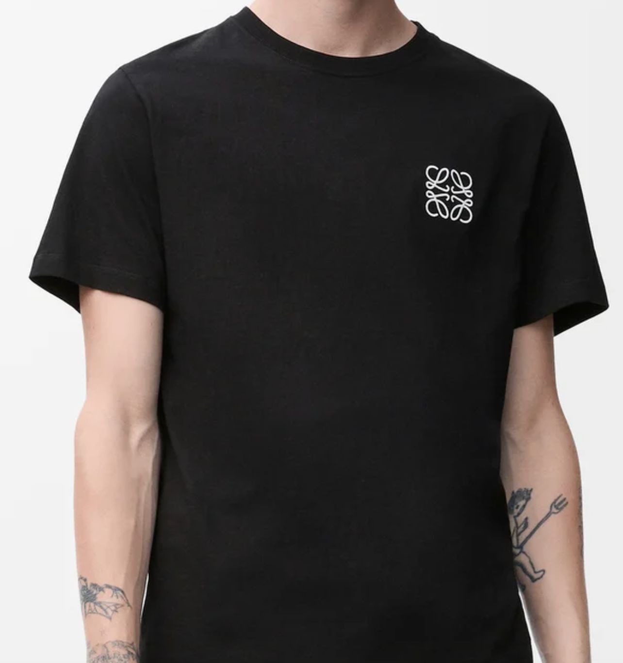 関税等込☆LOEWE☆クロップド アナグラム Tシャツ（コットン