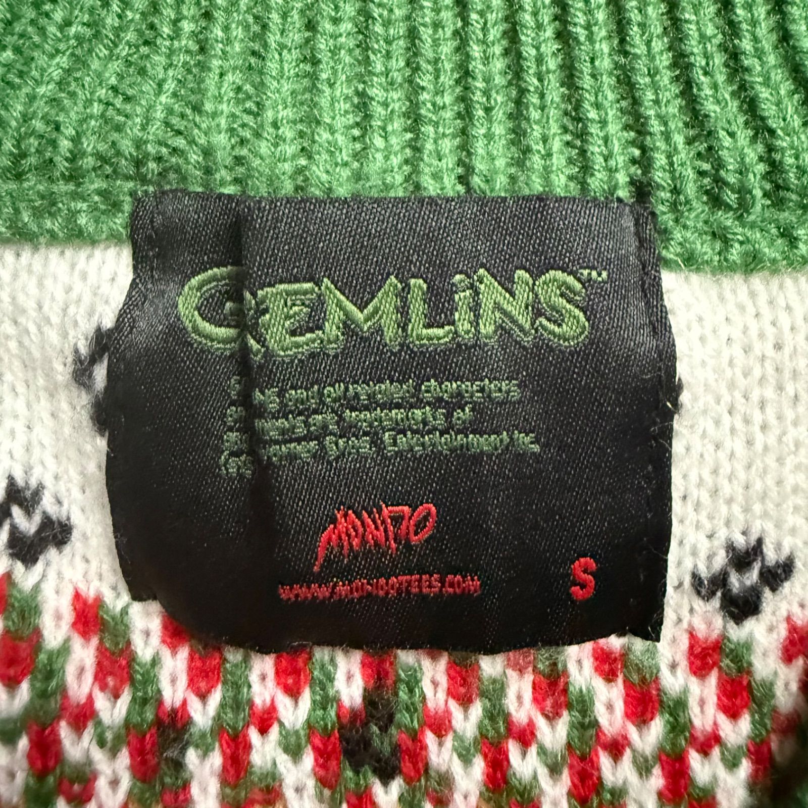 希少 GREMLiNS グレムリン ギズモニットカーディガン アグリー