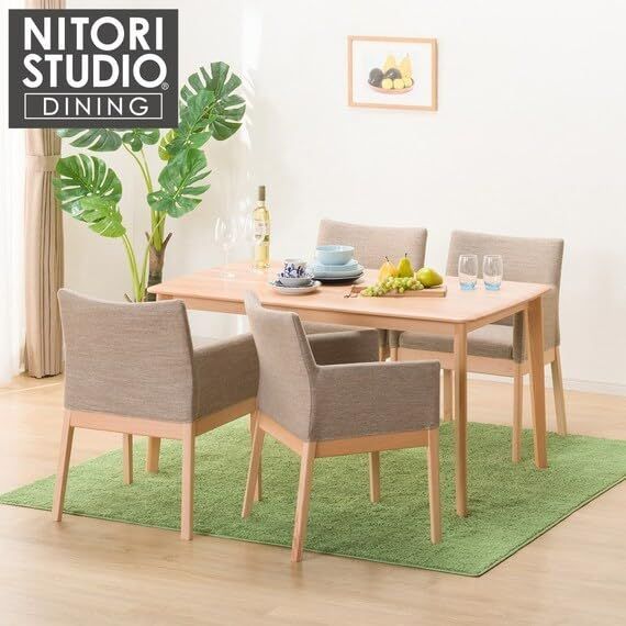 ニトリ】ダイニングテーブル/NコレクションT-01 おいかけ 135 ニトリ】ダイニングテーブル/NコレクションT-01 おいかけ 135