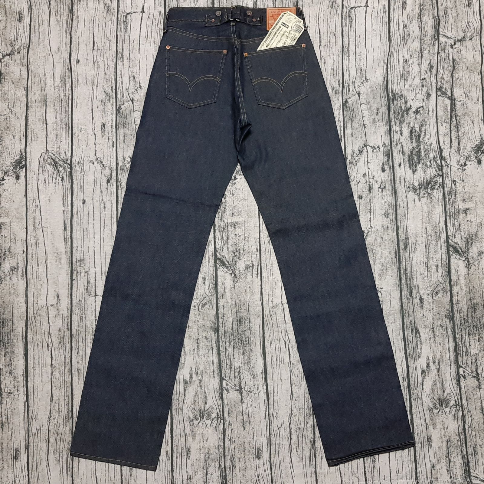 W29】デッドストック LEVI'S S702XX 1920 シンチバック リジット 90s