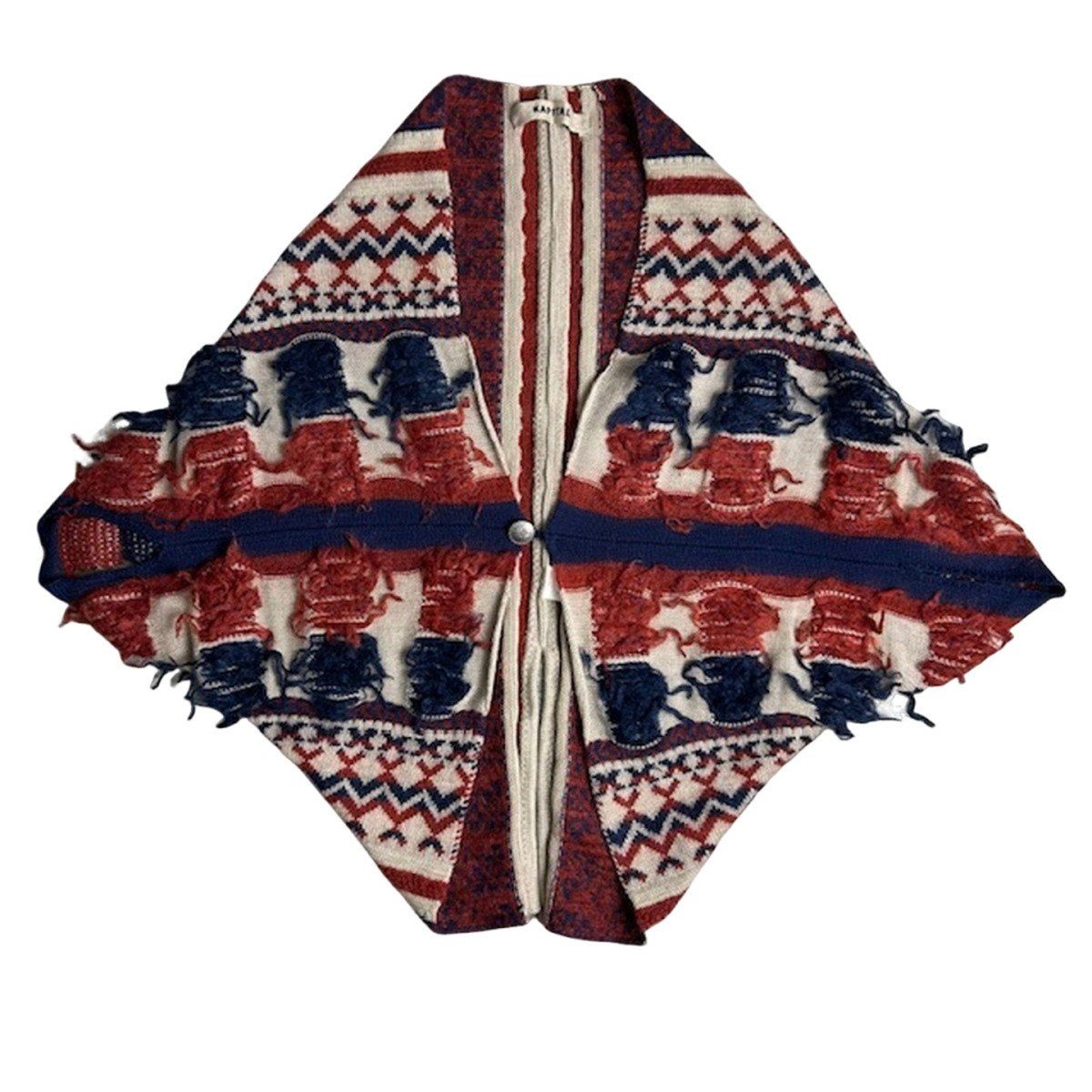 KAPITAL キャピタル モヘア混ウールボレロ ポンチョ WOOL マルチカラー レディース 日本製