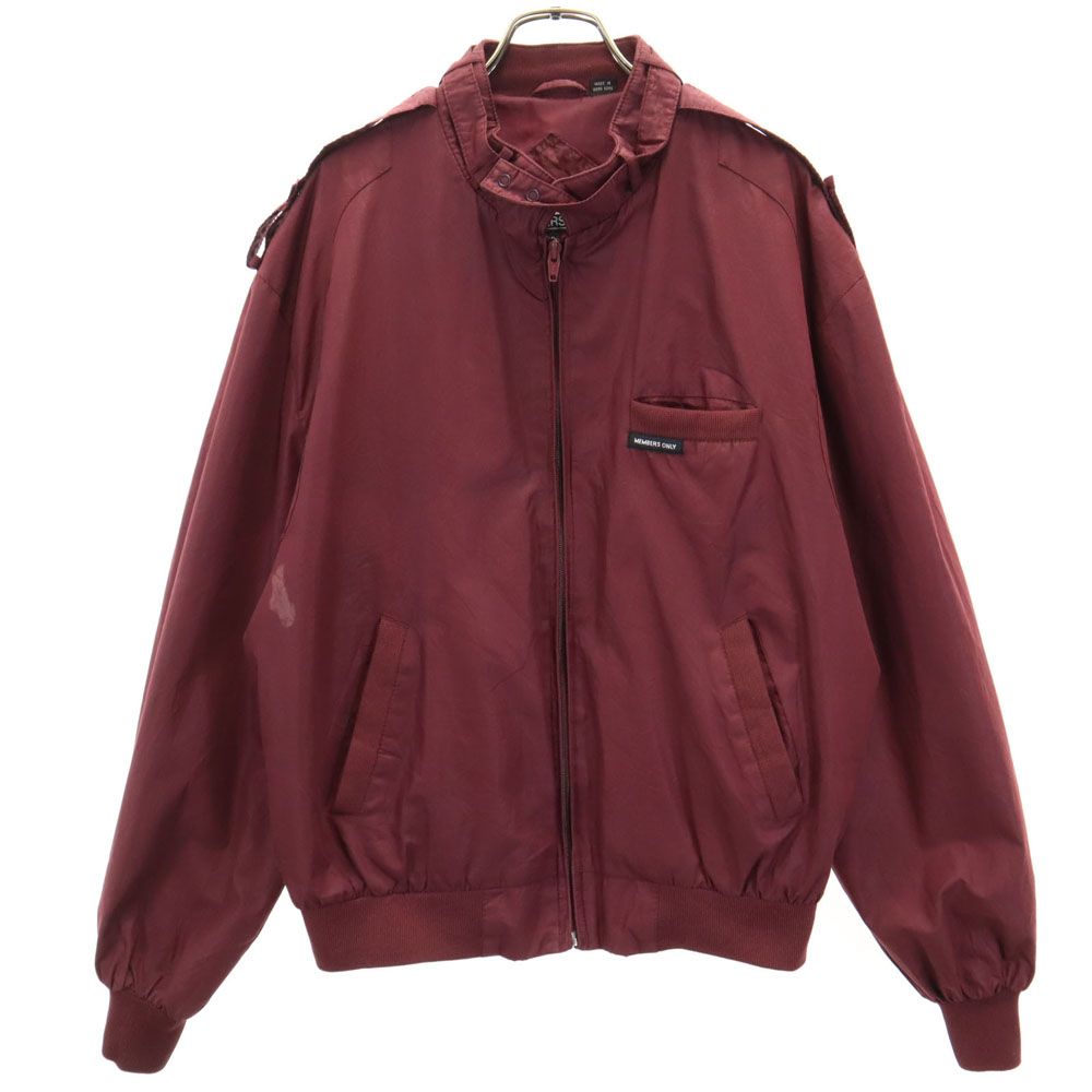 メンバーズオンリー 80s 90s オールド ブルゾン 42 ボルドー MEMBERS ONLY ジャケット メンズ