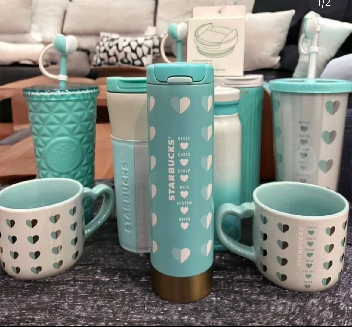 日本未発売 Starbucks playfulheart ステンレスタンブラー ︎写真中央のタンブラーです ︎