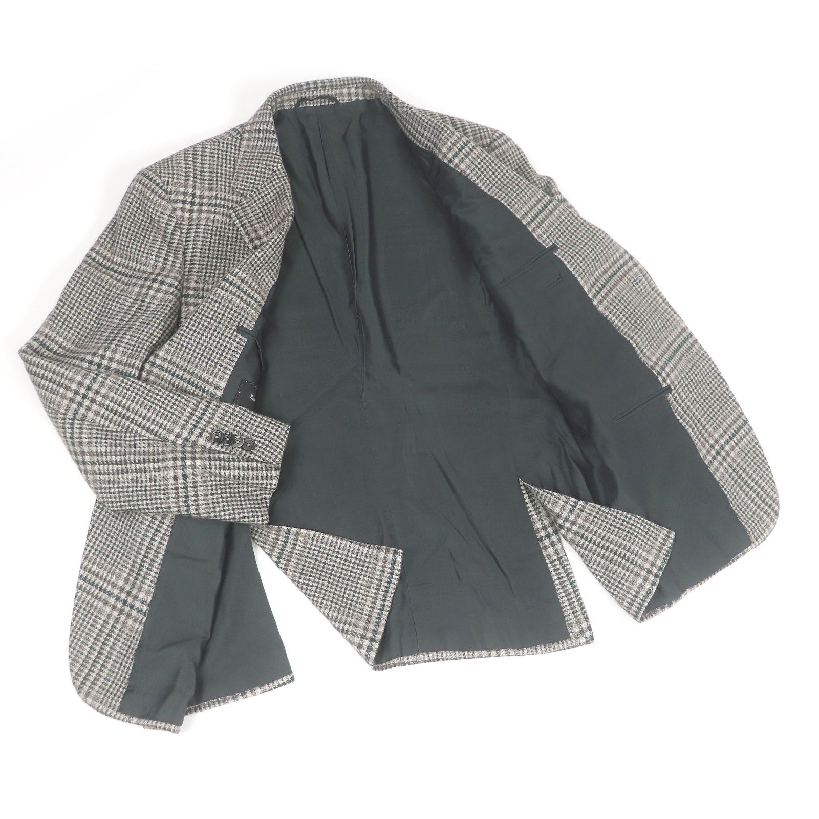 美品□Ermenegildo Zegna エルメネジルドゼニア シルク カシミヤ