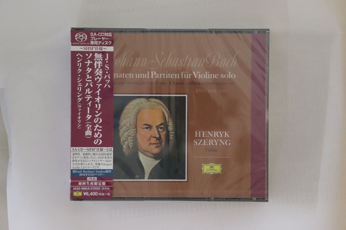 2CD Johann Sebastian Bach - Henryk 6 Sonatas And Partitas For Solo Violin, BWV 1001-10 UCGG90956 Deutsche Grammophon 未開封 /00 Amazon.com: Bach: Six Sonatas and Partitas for Solo Violin