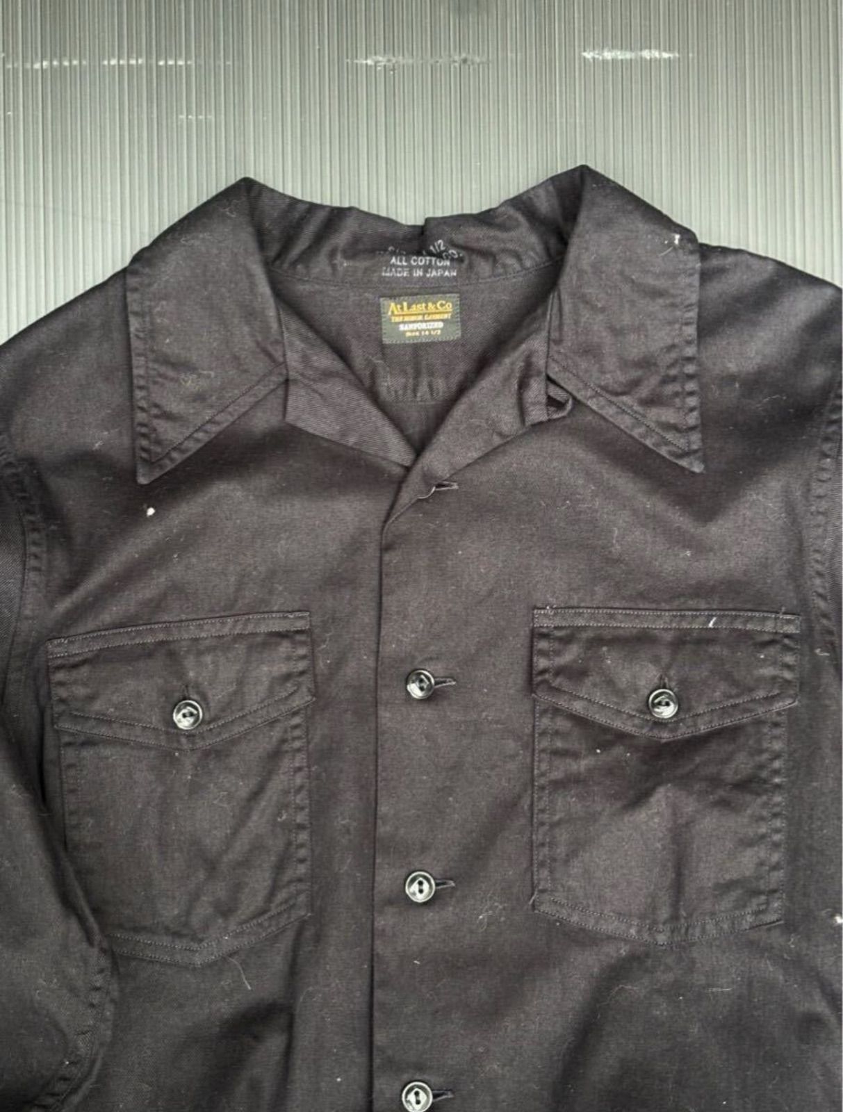 AT LAST & CO オープンカラーシャツ セール】 オールオーバーモノグラムプリントオープンカラー