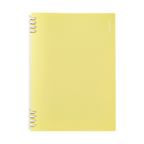 まとめ キングジム リングノート テフレーヌB 5タテ 黄 キイ 5冊 ×