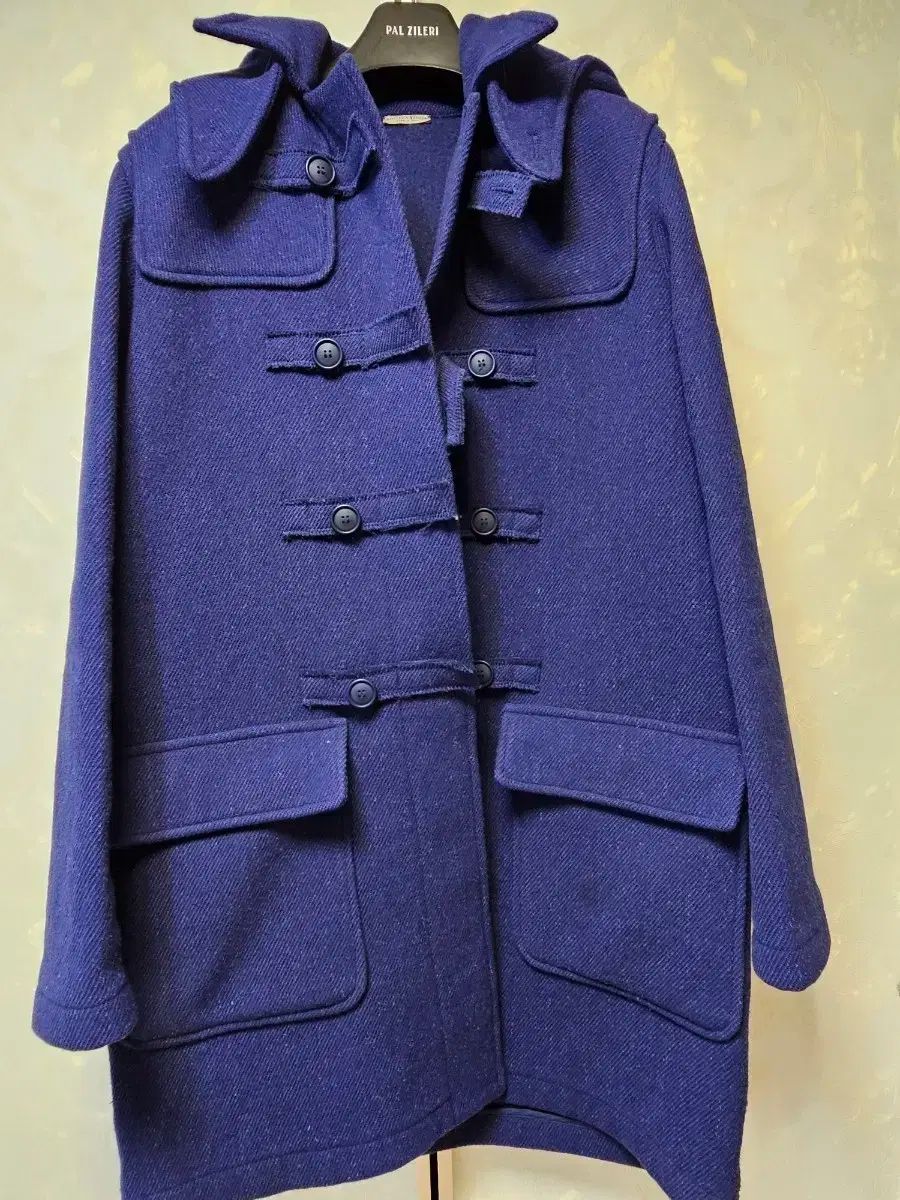 BOTTEGA VENETA ボッテガ ヴェネタ 青 ダッフルコート フード コート ブランド イタリア ITALY