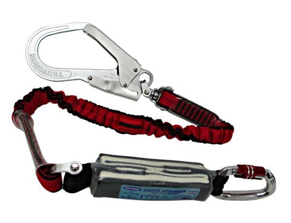 2営業日で発送 藤井電工 TSUYORON フルハーネス用 ランヤード ノビロン レッド THL-NV93SV-21KS-RE-R23-BP